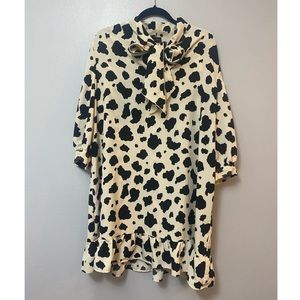 Who What Wear Cow Print Dress